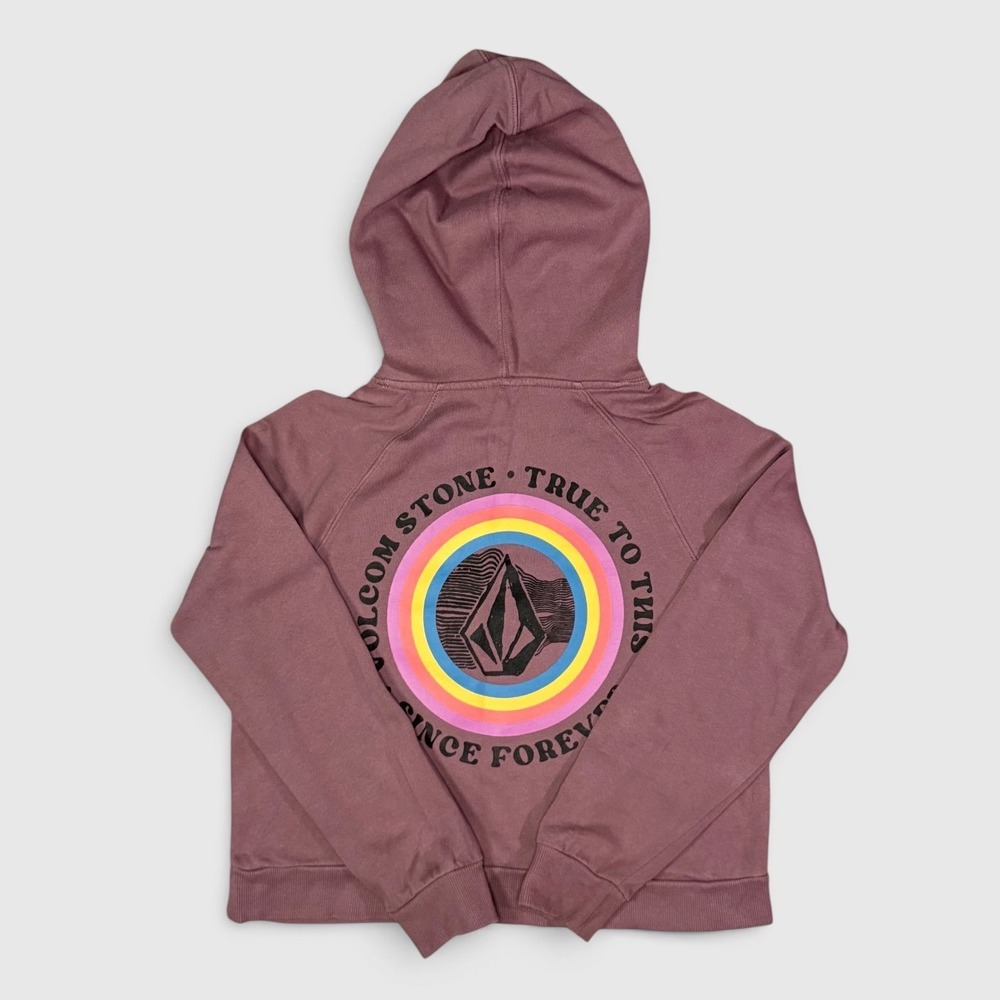 Volcom Graphic Hoodie - Kid's - M - Mauve Purple